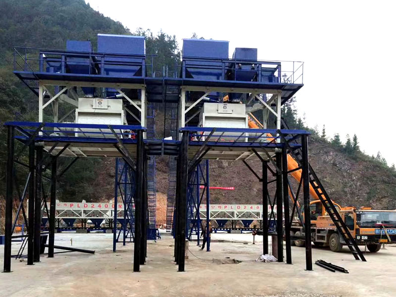 小型混凝土攪拌站，有3種布置方式，攪拌站廠家建站供應！